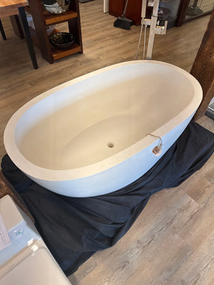 Native Trails NST6236-P Avalon Native Stone Freestanding Bathtub, 62", Pearl
