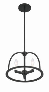 Abbott 3 Light Black Mini Chandelier ABB-3003-BK