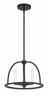 Abbott 3 Light Black Mini Chandelier ABB-3003-BK