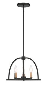 Abbott 3 Light Black Mini Chandelier ABB-3003-BK