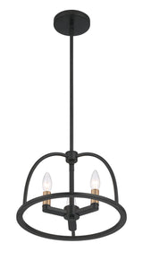 Abbott 3 Light Black Mini Chandelier ABB-3003-BK