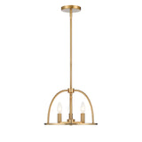 Abbott 3 Light Vibrant Gold Mini Chandelier ABB-3003-VG