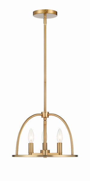 Abbott 3 Light Black Mini Chandelier ABB-3003-BK