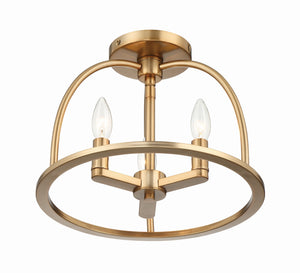 Abbott 3 Light Black Semi Flush Mount ABB-3003-BK_CEILING