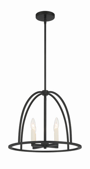 Abbott 4 Light Black Chandelier ABB-3004-BK