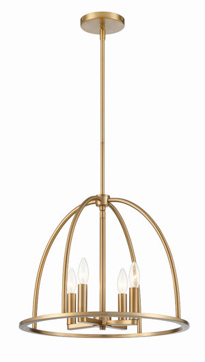 Abbott 4 Light Black Chandelier ABB-3004-BK