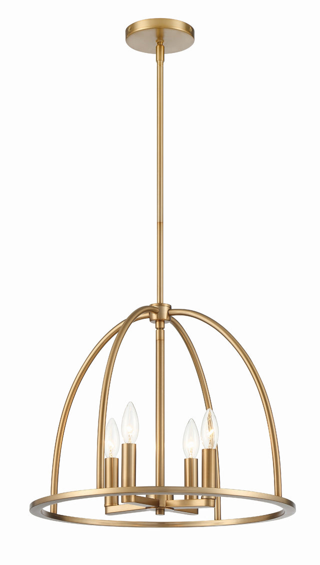 Abbott 4 Light Black Chandelier ABB-3004-BK