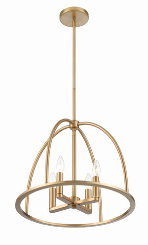Abbott 4 Light Black Chandelier ABB-3004-BK