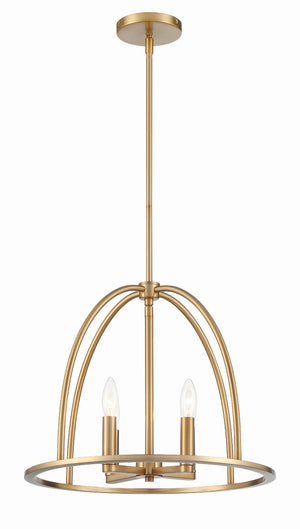 Abbott 4 Light Black Chandelier ABB-3004-BK