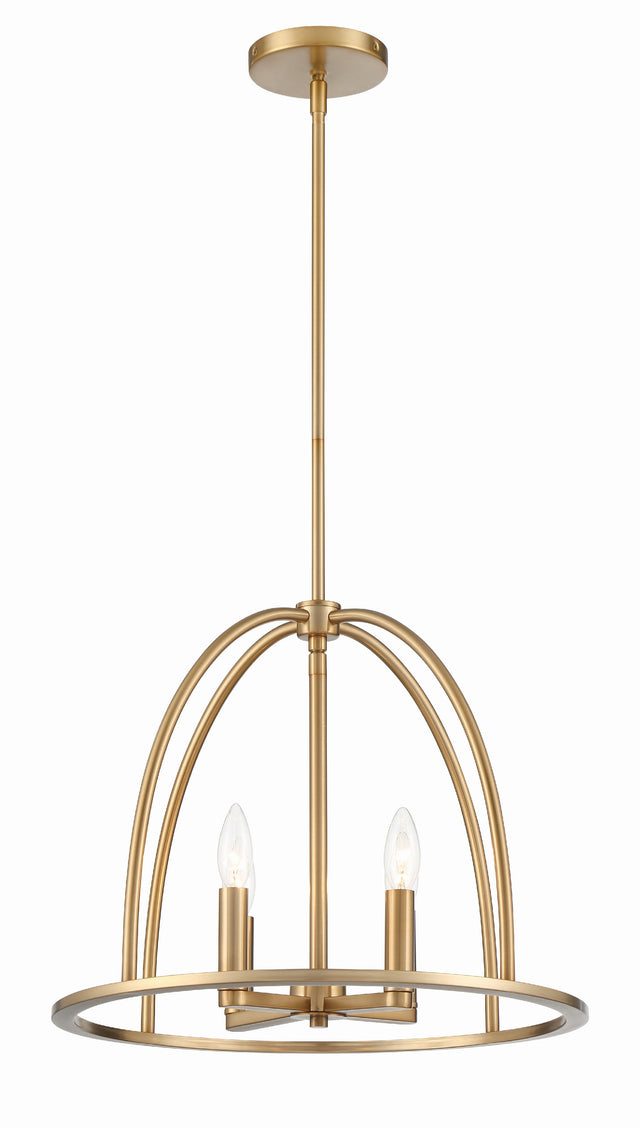 Abbott 4 Light Black Chandelier ABB-3004-BK