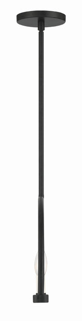 Abbott 8 Light Black Linear Chandelier ABB-3007-BK