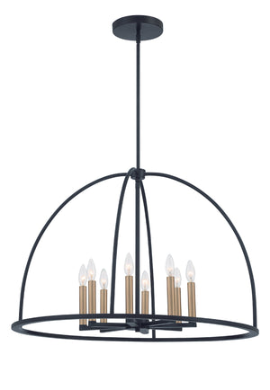 Abbott 8 Light Black Chandelier ABB-3008-BK