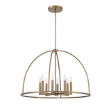 Abbott 8 Light Vibrant Gold Chandelier ABB-3008-VG