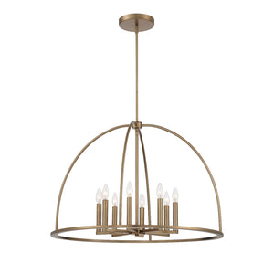 Abbott 8 Light Vibrant Gold Chandelier ABB-3008-VG