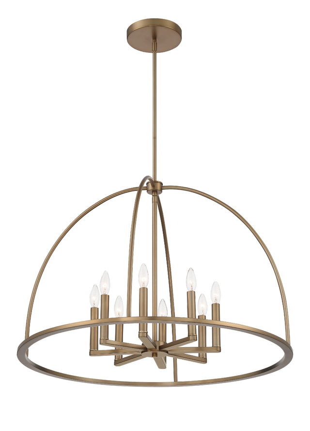 Abbott 8 Light Black Chandelier ABB-3008-BK