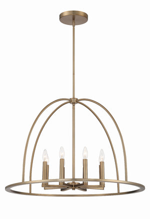 Abbott 8 Light Black Chandelier ABB-3008-BK