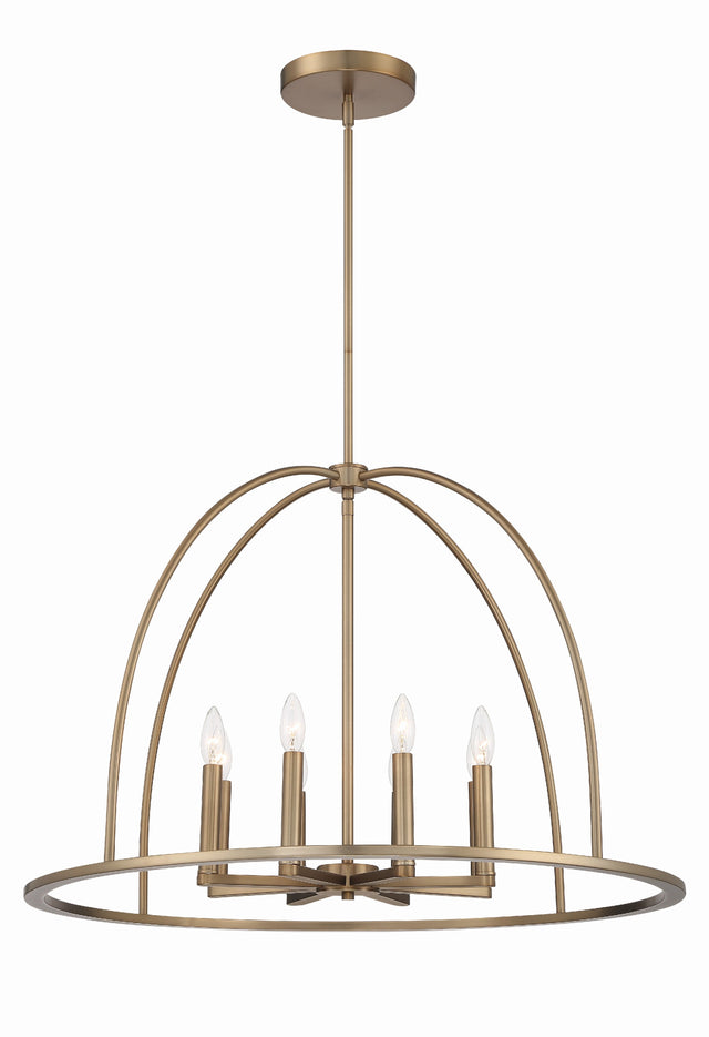 Abbott 8 Light Black Chandelier ABB-3008-BK