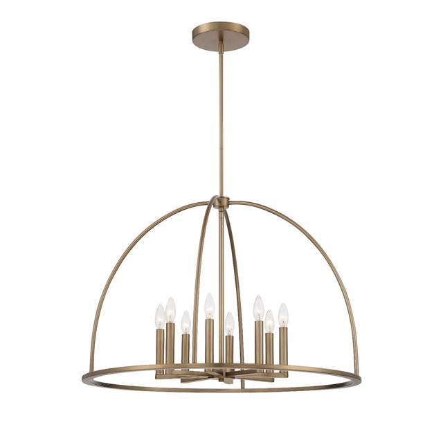 Abbott 8 Light Black Chandelier ABB-3008-BK
