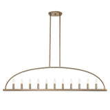 Abbott 11 Light Vibrant Gold Linear Chandelier ABB-3009-VG