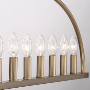 Abbott 11 Light Black Linear Chandelier ABB-3009-BK