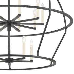 Abbott 15 Light Black Chandelier ABB-3029-BK