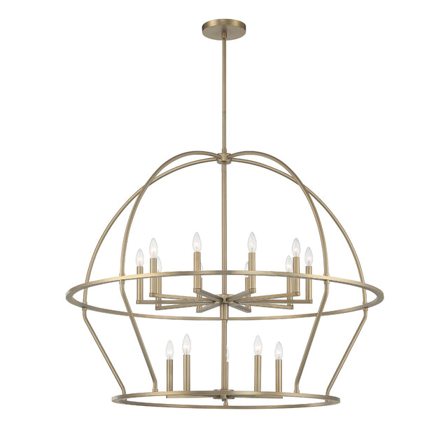 Abbott 15 Light Black Chandelier ABB-3029-BK