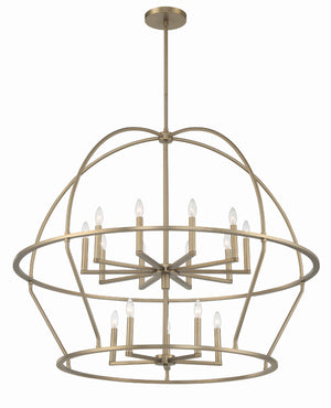 Abbott 15 Light Black Chandelier ABB-3029-BK