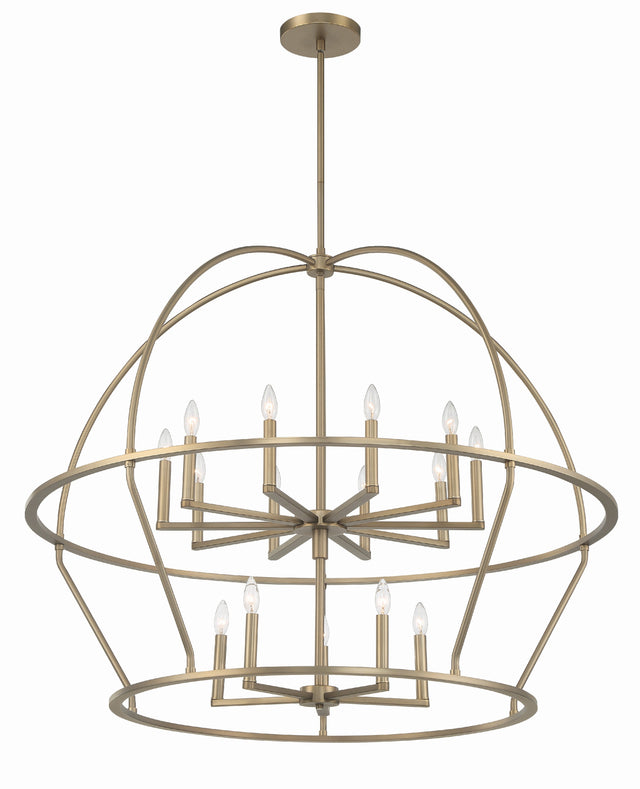 Abbott 15 Light Black Chandelier ABB-3029-BK