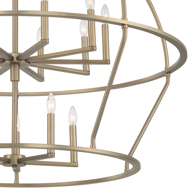 Abbott 15 Light Black Chandelier ABB-3029-BK