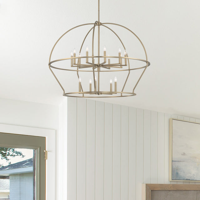 Abbott 15 Light Black Chandelier ABB-3029-BK