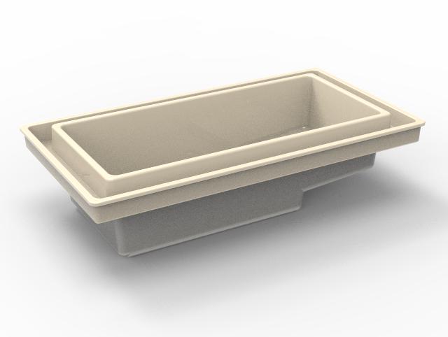 Hydro Systems ABN8066HTO-BIS AUBURN 8066 METRO TUB ONLY- BISCUIT