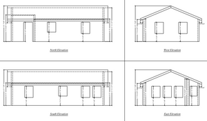 abodeMOD ABODEMOD1227 3 Bedroom, 2 Bathroom(s) 1227 Square Feet Prefab ADU/SFR Shell