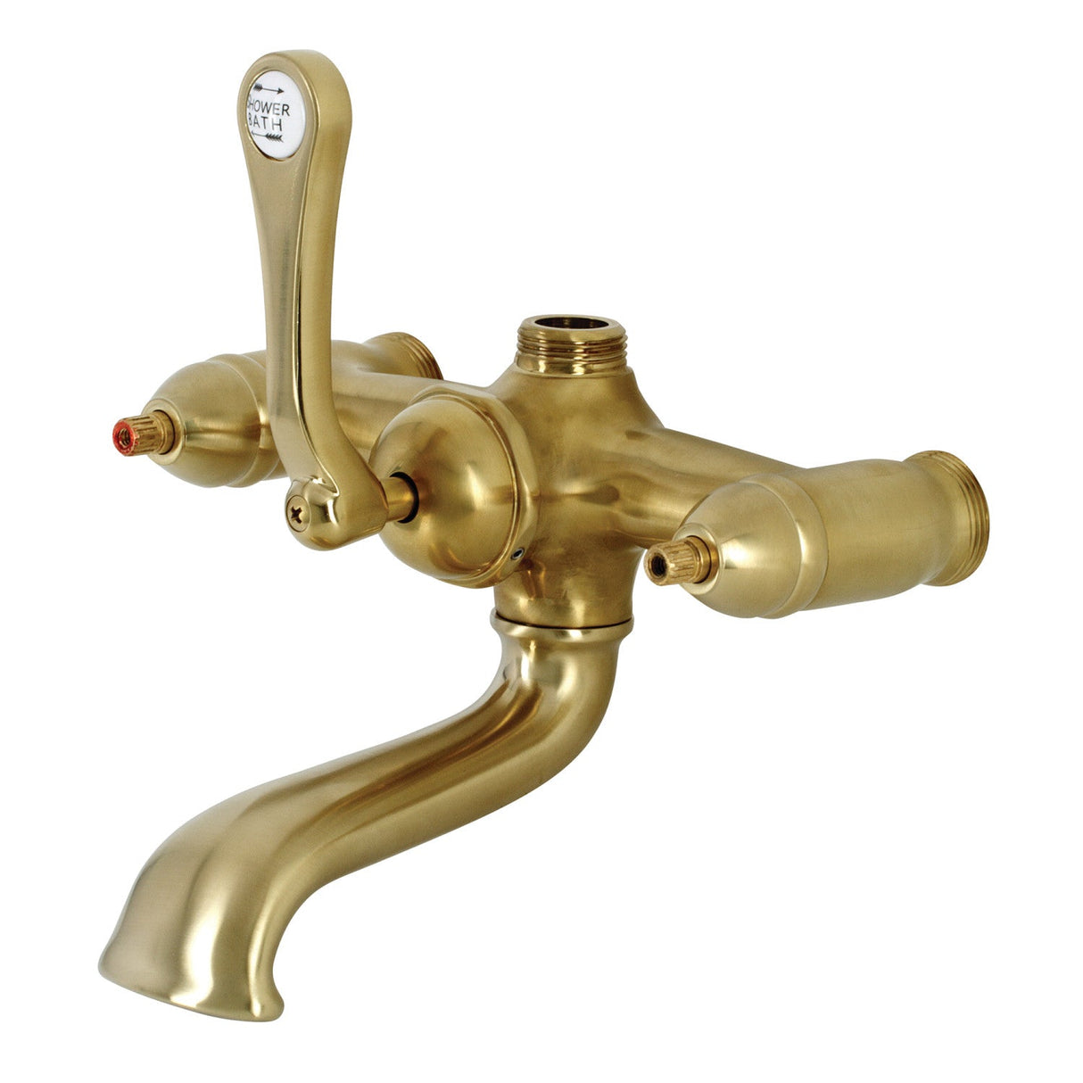 Vintage ABT100-7 Tub Faucet Body, Brushed Brass