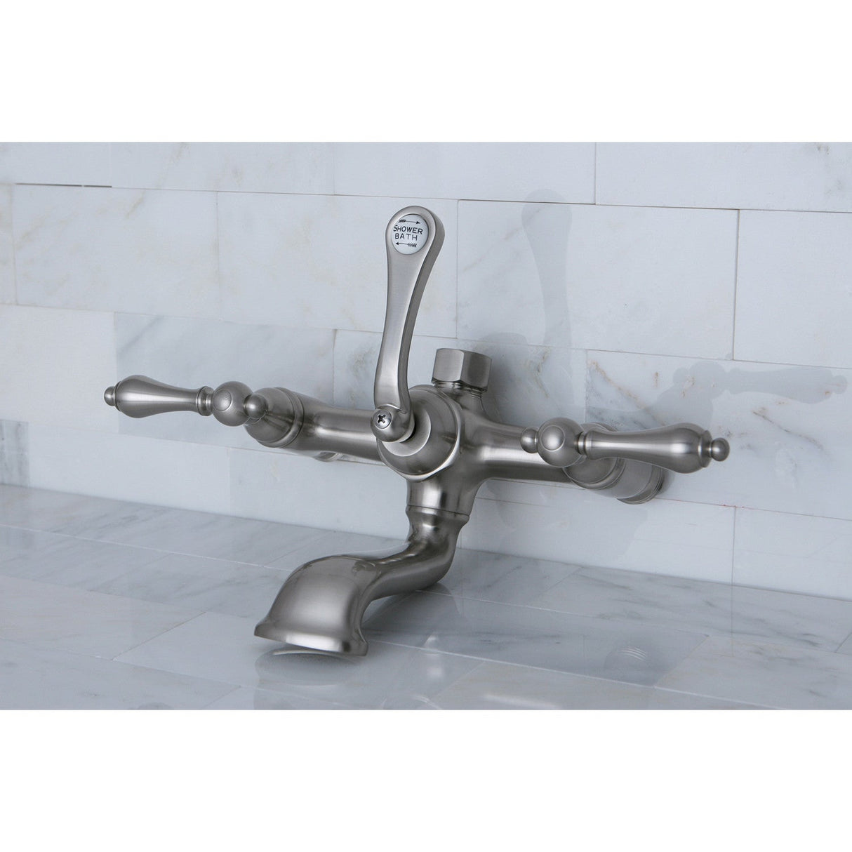 Vintage ABT100-8 Tub Faucet Body, Brushed Nickel