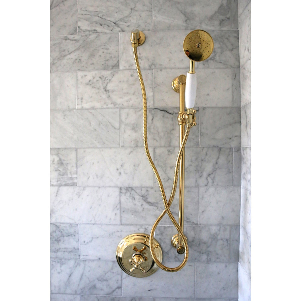 Vintage ABT1030A2 59-Inch Stainless Steel Shower Hose, Polished Brass