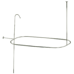 Vintage ABT1040-6 62-Inch Shower Riser with Rectangular Enclosure, Polished Nickel