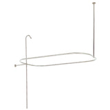 Vintage ABT1040-8 62-Inch Shower Riser with Rectangular Enclosure, Brushed Nickel
