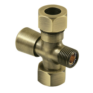 Vintage ABT1060-3 Shower Arm Diverter, Antique Brass