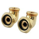 Vintage ABT136-2 L-Shape Modified Swing Arms (CC457T2 Series), Polished Brass