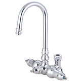 Vintage ABT200-1 Gooseneck Tub Faucet Body, Polished Chrome