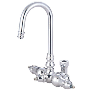 Vintage ABT200-1 Gooseneck Tub Faucet Body, Polished Chrome