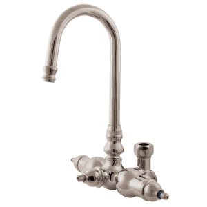 Vintage ABT200-8 Gooseneck Tub Faucet Body, Brushed Nickel