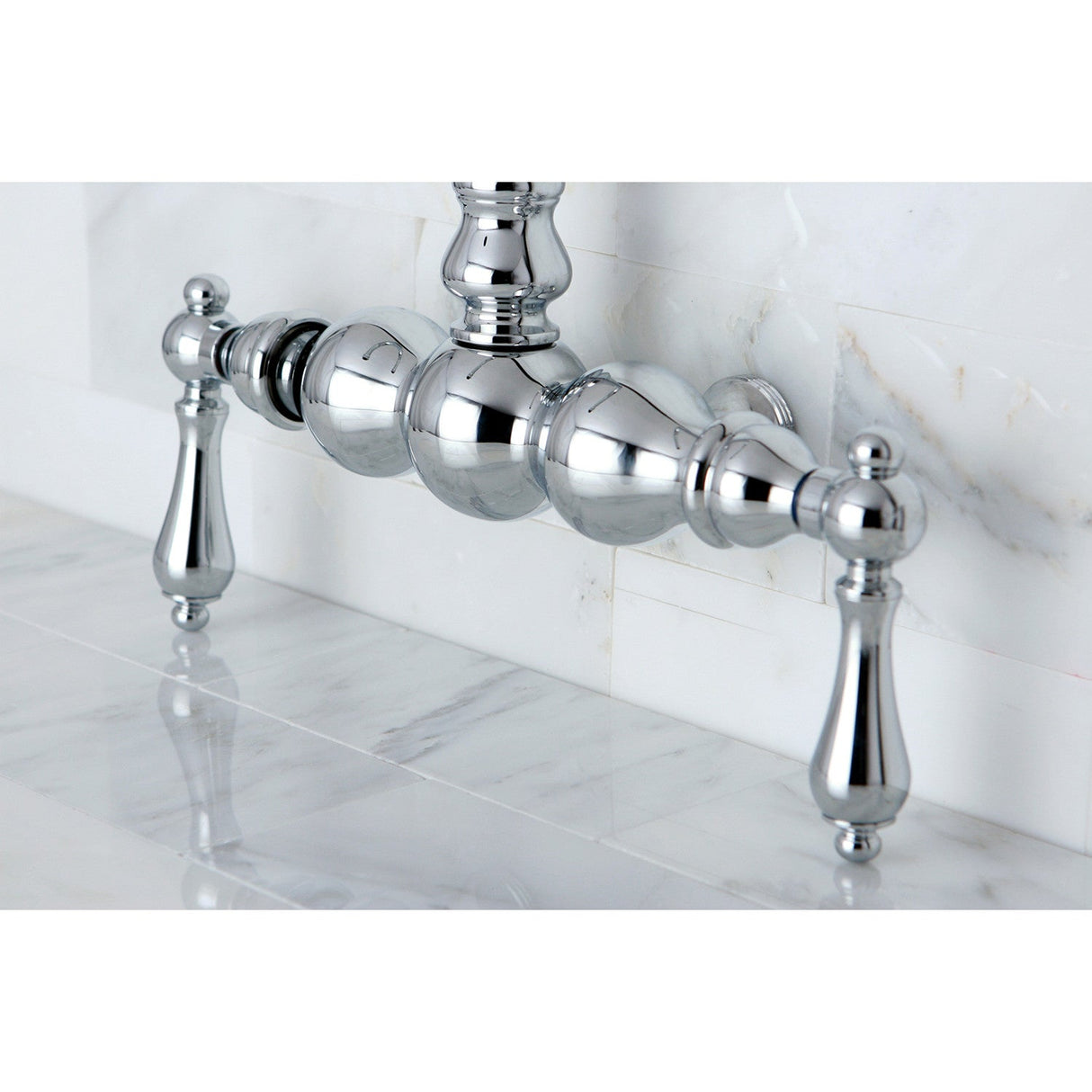 Vintage ABT300-1 Gooseneck Tub Faucet Body, Polished Chrome