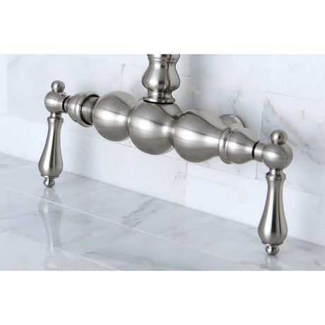 Vintage ABT300-8 Gooseneck Tub Faucet Body, Brushed Nickel