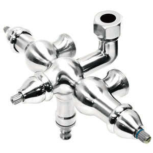 Vintage ABT400-1 Down Spout Tub Faucet Body, Polished Chrome
