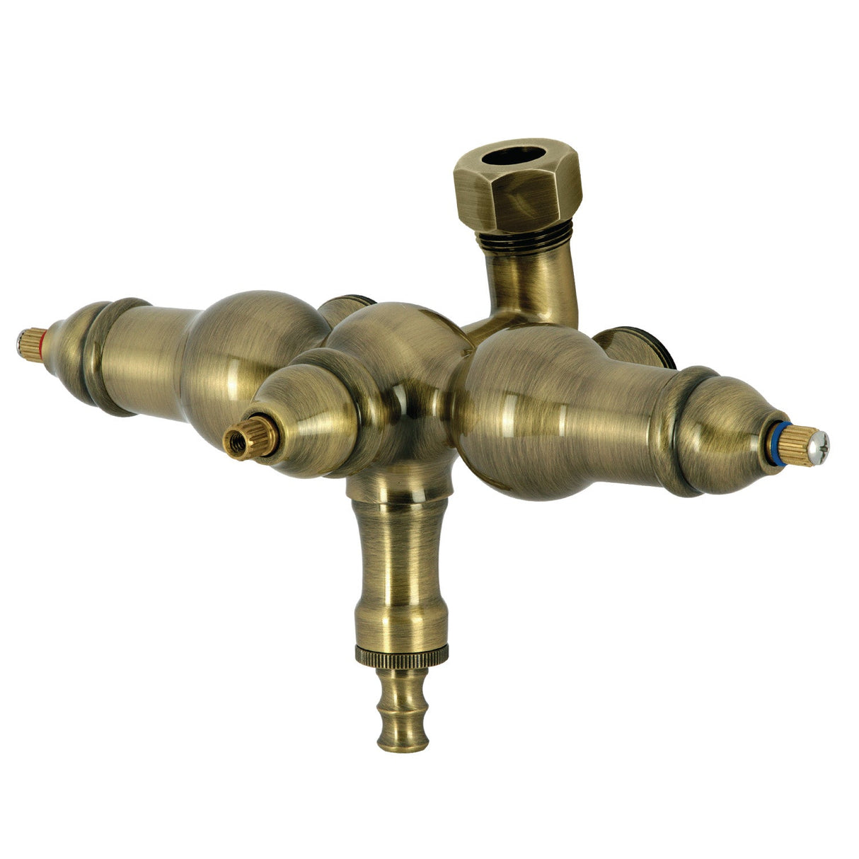 Vintage ABT400-3 Down Spout Tub Faucet Body, Antique Brass