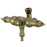 Vintage ABT400-3 Down Spout Tub Faucet Body, Antique Brass