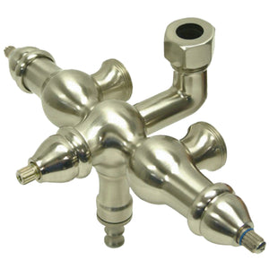 Vintage ABT400-8 Down Spout Tub Faucet Body, Brushed Nickel