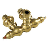 Vintage ABT700-7 Wall Mount Tub Faucet Body Only (10-Inch Body Length), Brushed Brass