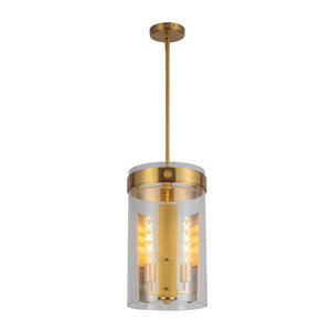 Dahlia Pendant - Brushed Brass